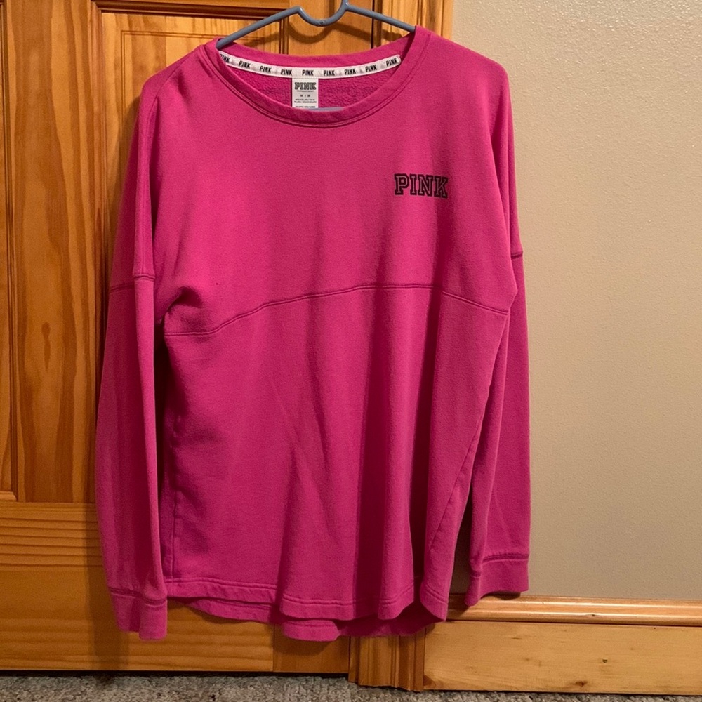 Pink light sweatshirt, worn once.